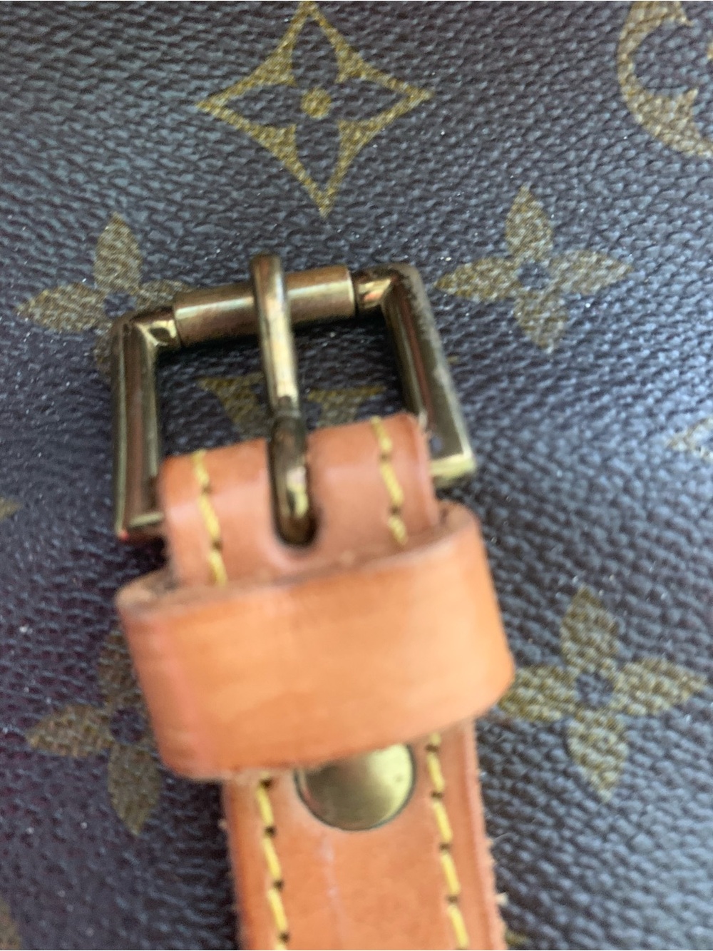 Louis Vuitton Monogram Canvas Crossbody Saddle Bag in Brown and Tan - Picture 15 of 16
